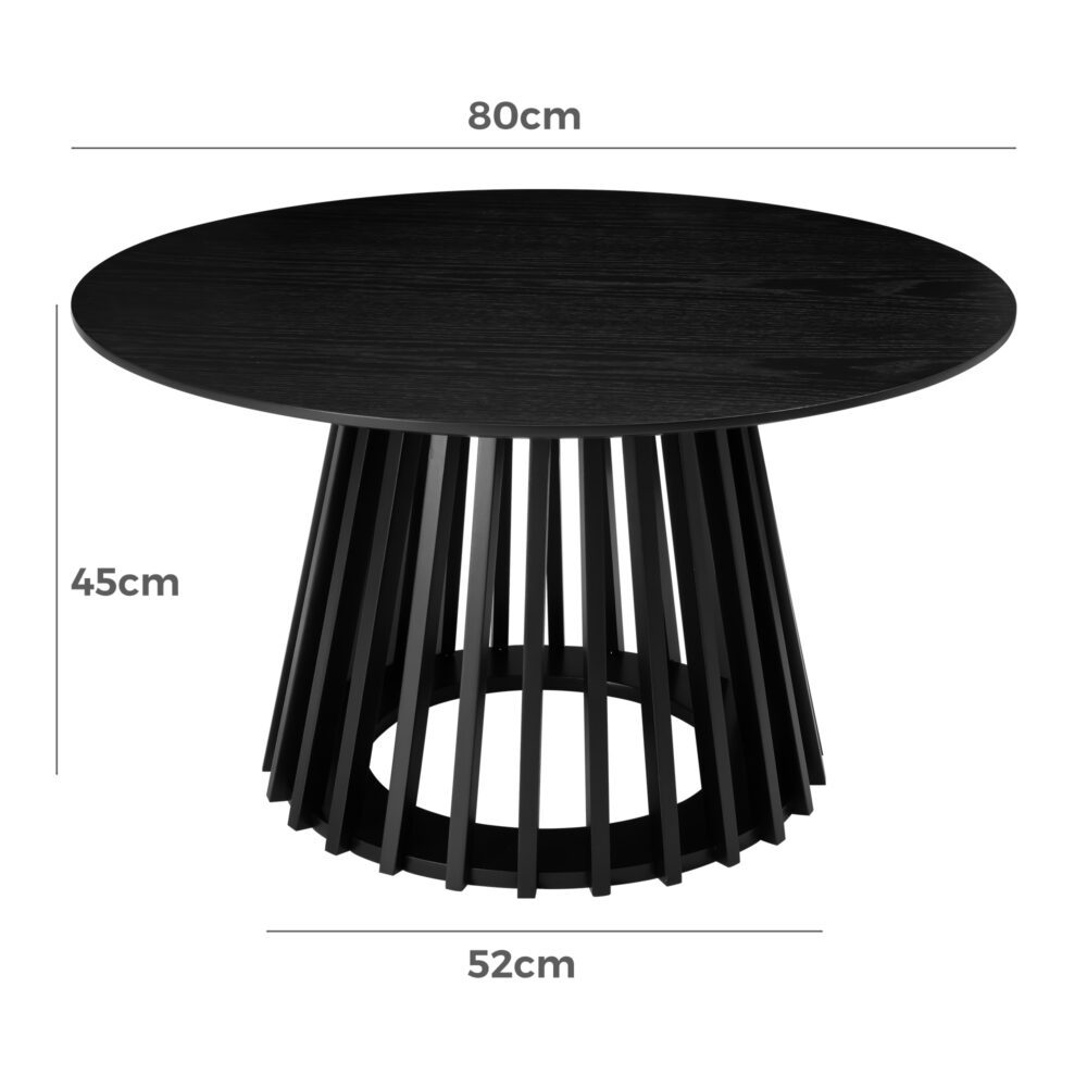 Palmer Slatted Sphere Coffee Table - TRENDZ
