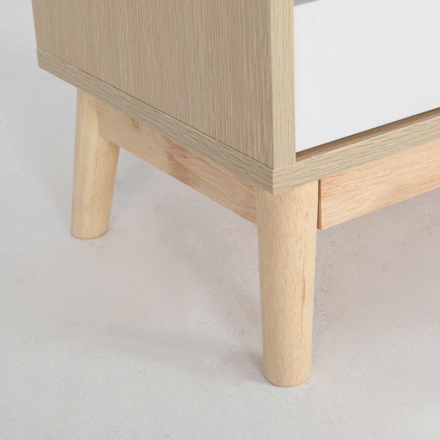 Bedside Table Side Storage Cabinet Nightstand Bedroom 2 Drawer ANYA OAK - TRENDZ