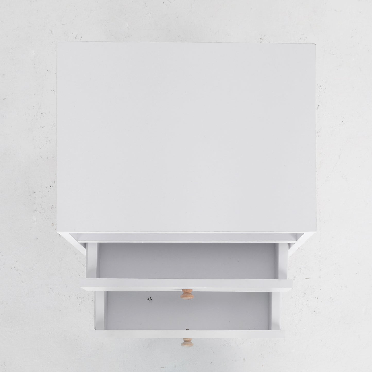 Bedside Table Side Storage Cabinet Nightstand Bedroom 2 Drawer ANYA - WHITE - TRENDZ
