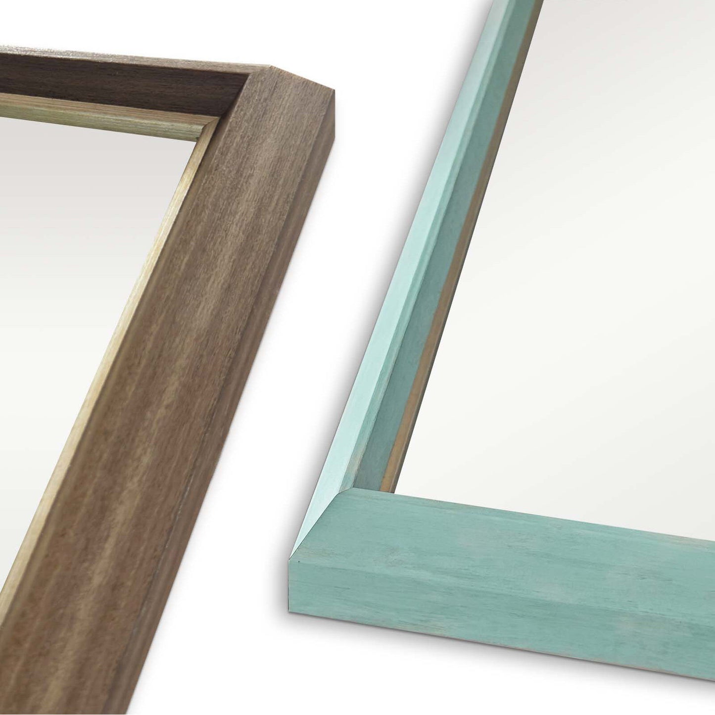 Wall Mirror Rectangular Frame Bathroom 70x90cm Antique Brown - TRENDZ