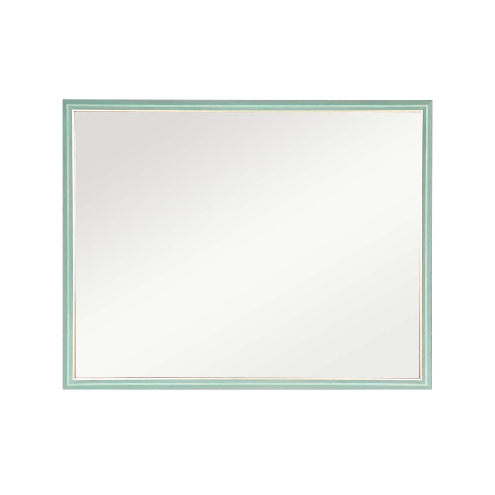 Wall Mirror Rectangular Frame Bathroom 70x90cm Turquoise - TRENDZ