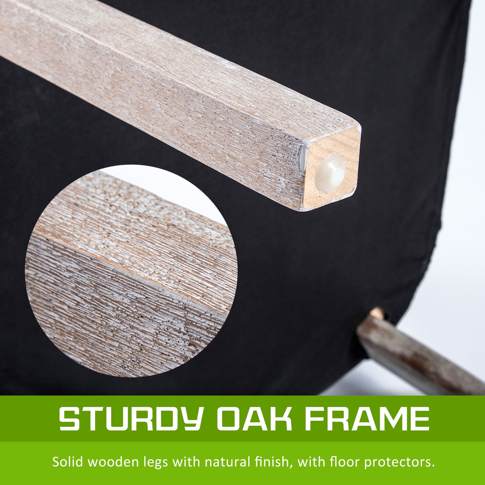 2X French Provincial Dining Chair Oak Leg AMOUR GREY - TRENDZ