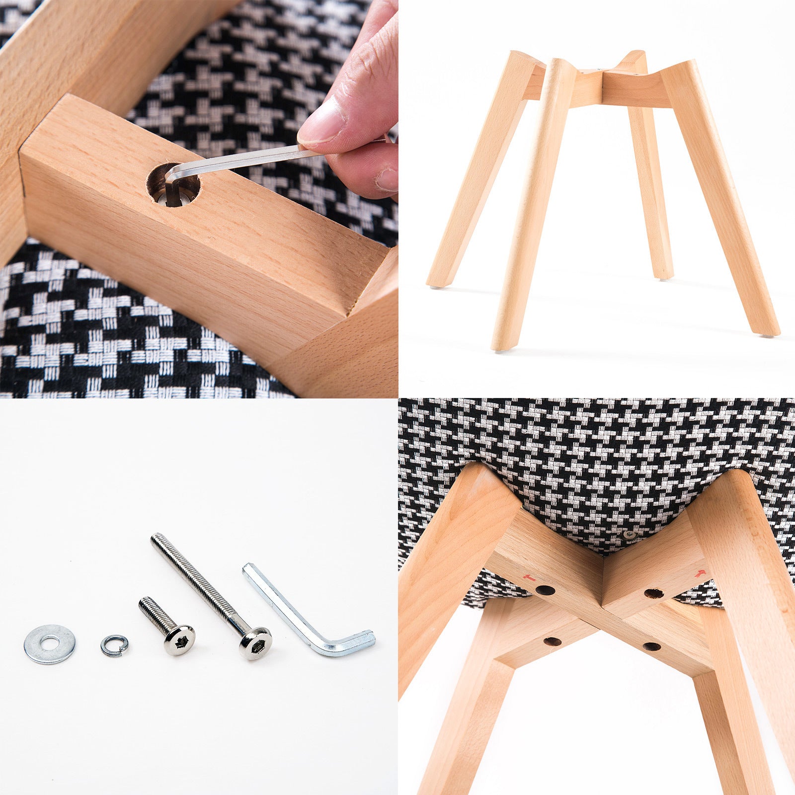 2X Retro Dining Cafe Chair Padded Seat MULTI COLOUR - TRENDZ