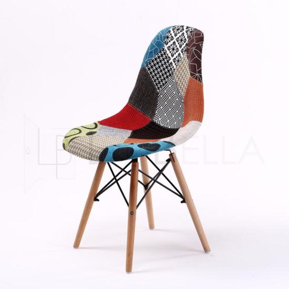 4X Retro Dining Cafe Chair DSW MULTI COLOUR - TRENDZ