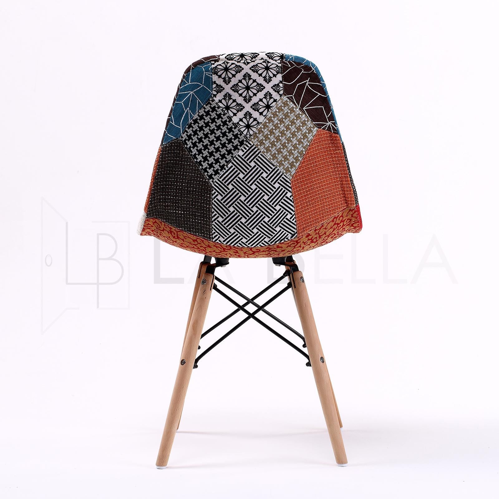 4X Retro Dining Cafe Chair DSW MULTI COLOUR - TRENDZ