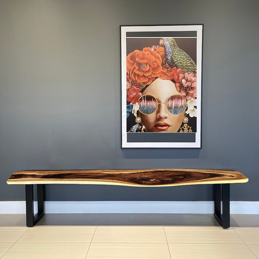 Bench seat or low set console table, hallway table Raintree Wood 1.8 Meter 180cm - TRENDZ