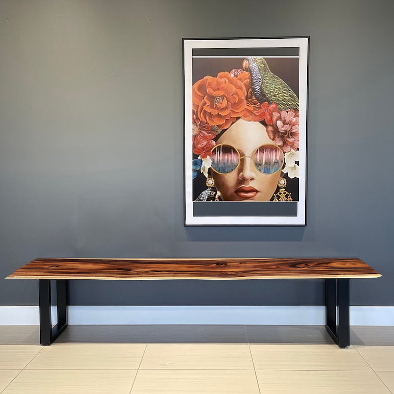 Bench seat or low set console table, hallway table Raintree Wood 1.8 Meter 180cm - TRENDZ