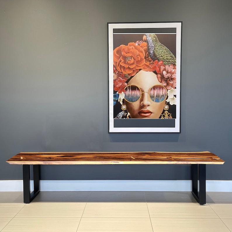 Bench seat or low set console table, hallway table Raintree Wood 1.8 Meter 180cm - TRENDZ