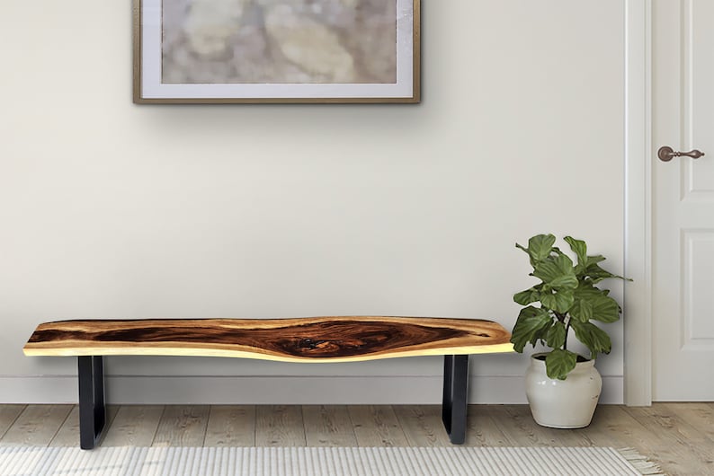 Bench seat or low set console table, hallway table Raintree Wood 1.8 Meter 180cm - TRENDZ