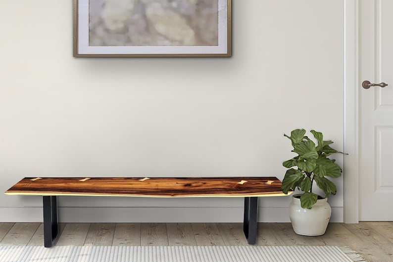 Bench seat or low set console table, hallway table Raintree Wood 1.8 Meter 180cm - TRENDZ