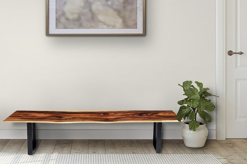 Bench seat or low set console table, hallway table Raintree Wood 1.8 Meter 180cm - TRENDZ