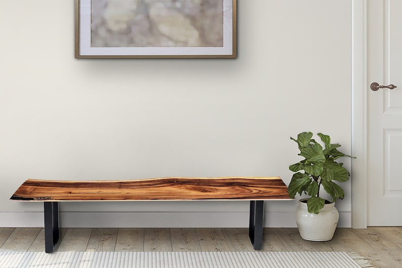 Bench seat or low set console table, hallway table Raintree Wood 1.8 Meter 180cm - TRENDZ
