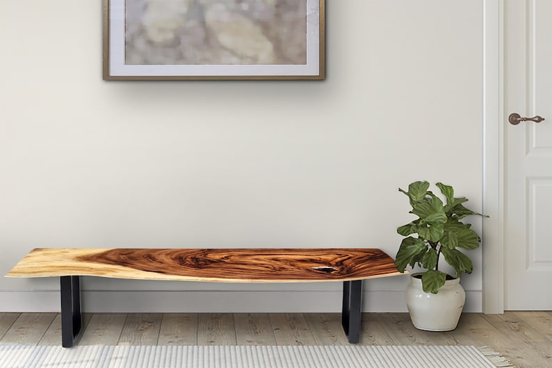 Bench seat or low set console table, hallway table Raintree Wood 1.8 Meter 180cm - TRENDZ