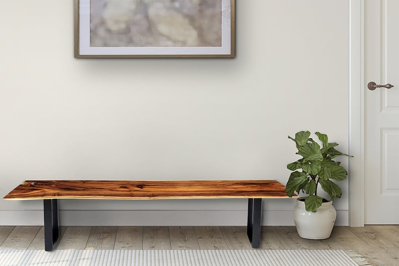 Bench seat or low set console table, hallway table Raintree Wood 1.8 Meter 180cm - TRENDZ