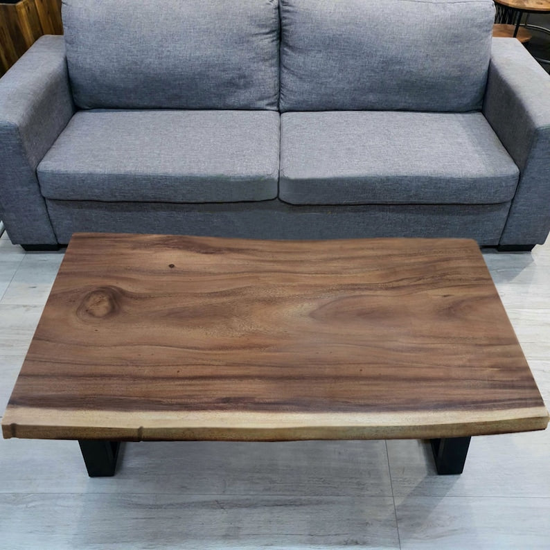 Coffee Table 1.2m (120cm) Hand carved from Acacia tree (Saur Wood)- designed by nature. - TRENDZ