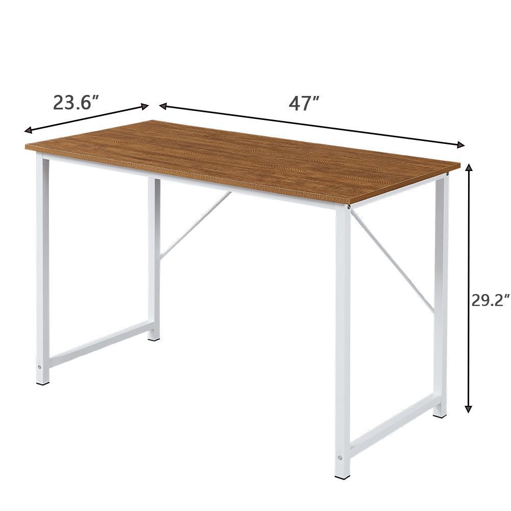 YES4HOMES Computer Desk, Sturdy Home Office Laptop Desk Modern Writing Table, Multipurpose Workstation - TRENDZ