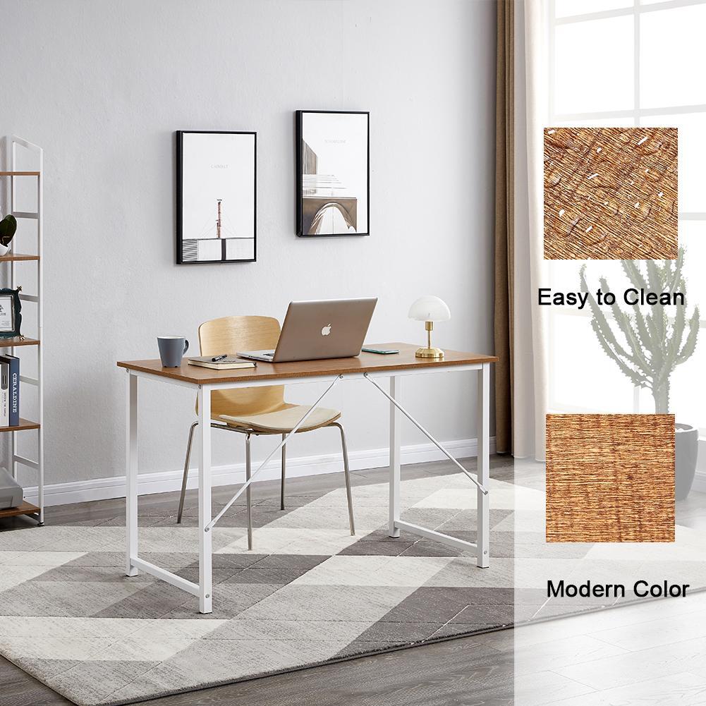 YES4HOMES Computer Desk, Sturdy Home Office Laptop Desk Modern Writing Table, Multipurpose Workstation - TRENDZ