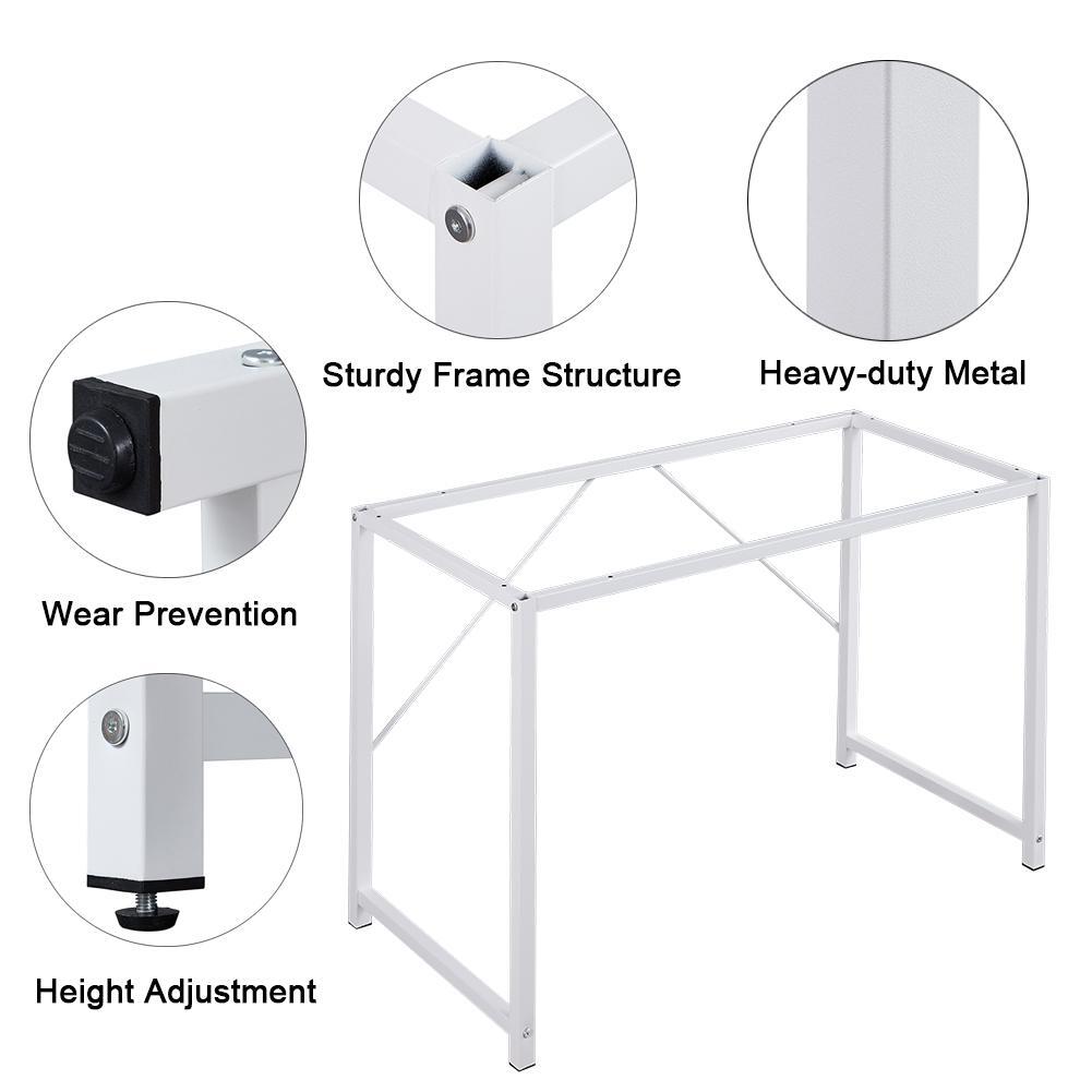 YES4HOMES Computer Desk, Sturdy Home Office Laptop Desk Modern Writing Table, Multipurpose Workstation - TRENDZ