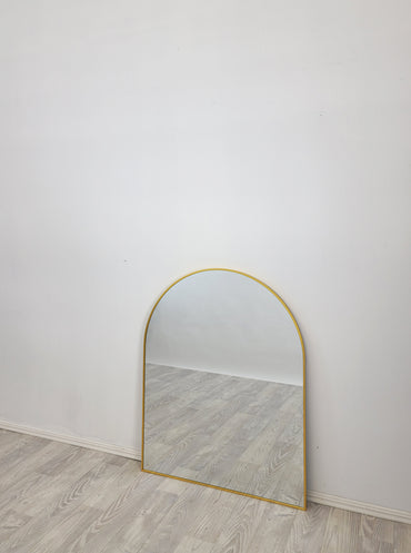 Gold Metal Arch Mirror - Small 80cm x 100cm - TRENDZ