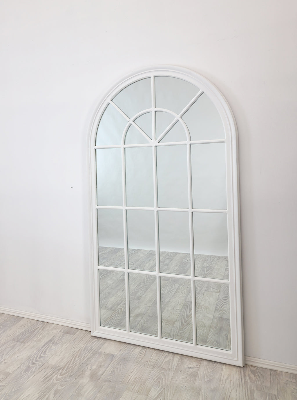 Window Style Mirror - White Arch 70 CM x 130 CM - TRENDZ