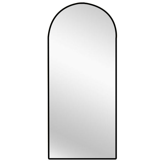 Metal Arch Mirror 80cm x 170cm - Black - TRENDZ