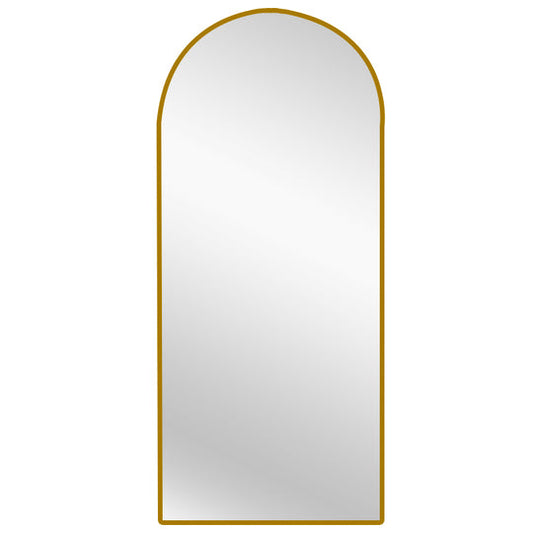 Metal Arch Mirror 80cm x 170cm - Gold - TRENDZ
