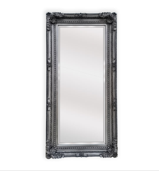LUX French Provincial Ornate Mirror - Antique Silver - TRENDZ