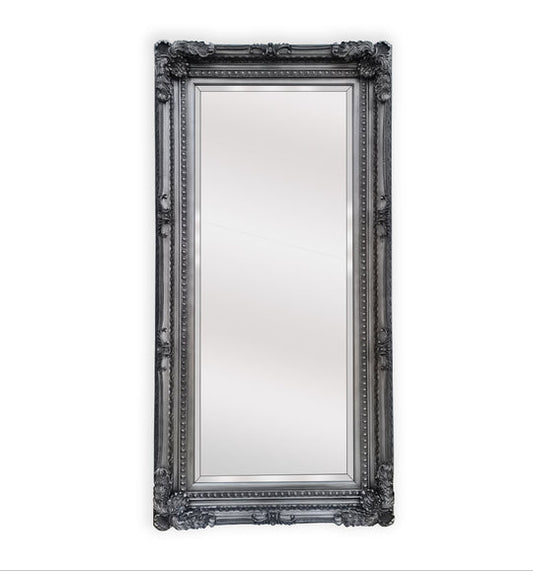 LUX French Provincial Ornate Mirror - Antique Silver - TRENDZ