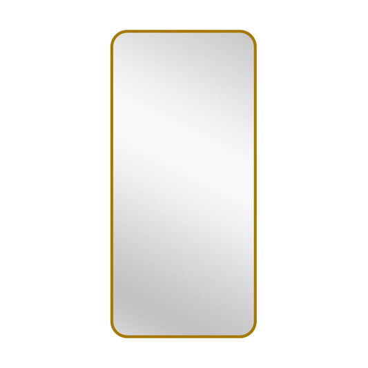 Gold Metal Rectangle Mirror - Medium 80cm x 170cm - TRENDZ