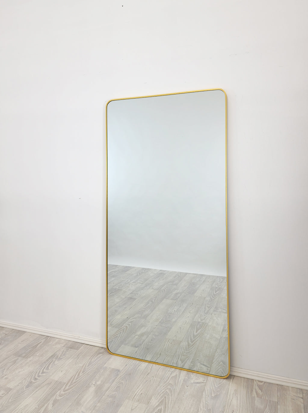 Gold Metal Rectangle Mirror - Medium 80cm x 170cm - TRENDZ