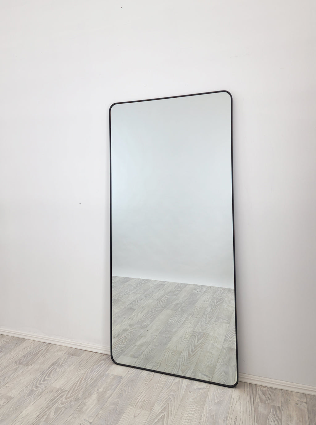 Black Metal Rectangle Mirror - Medium 80cm x 170cm - TRENDZ