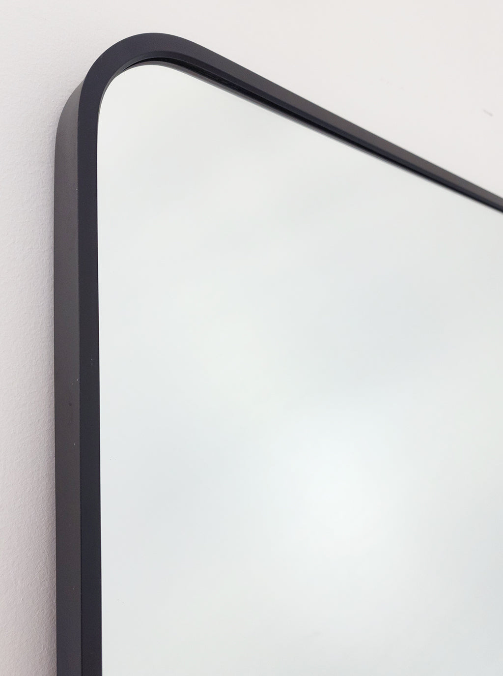 Black Metal Rectangle Mirror - Medium 80cm x 170cm - TRENDZ