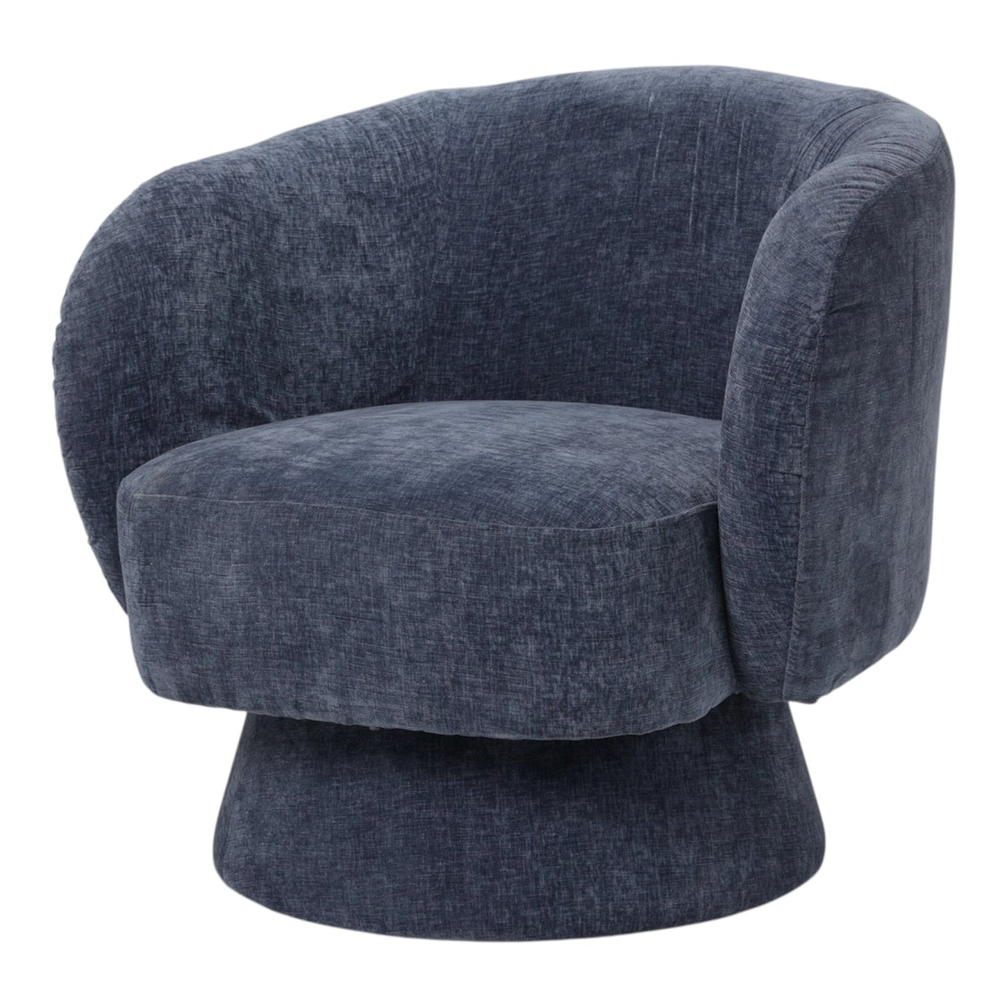Celine Swivel Chair – Denim Chenille