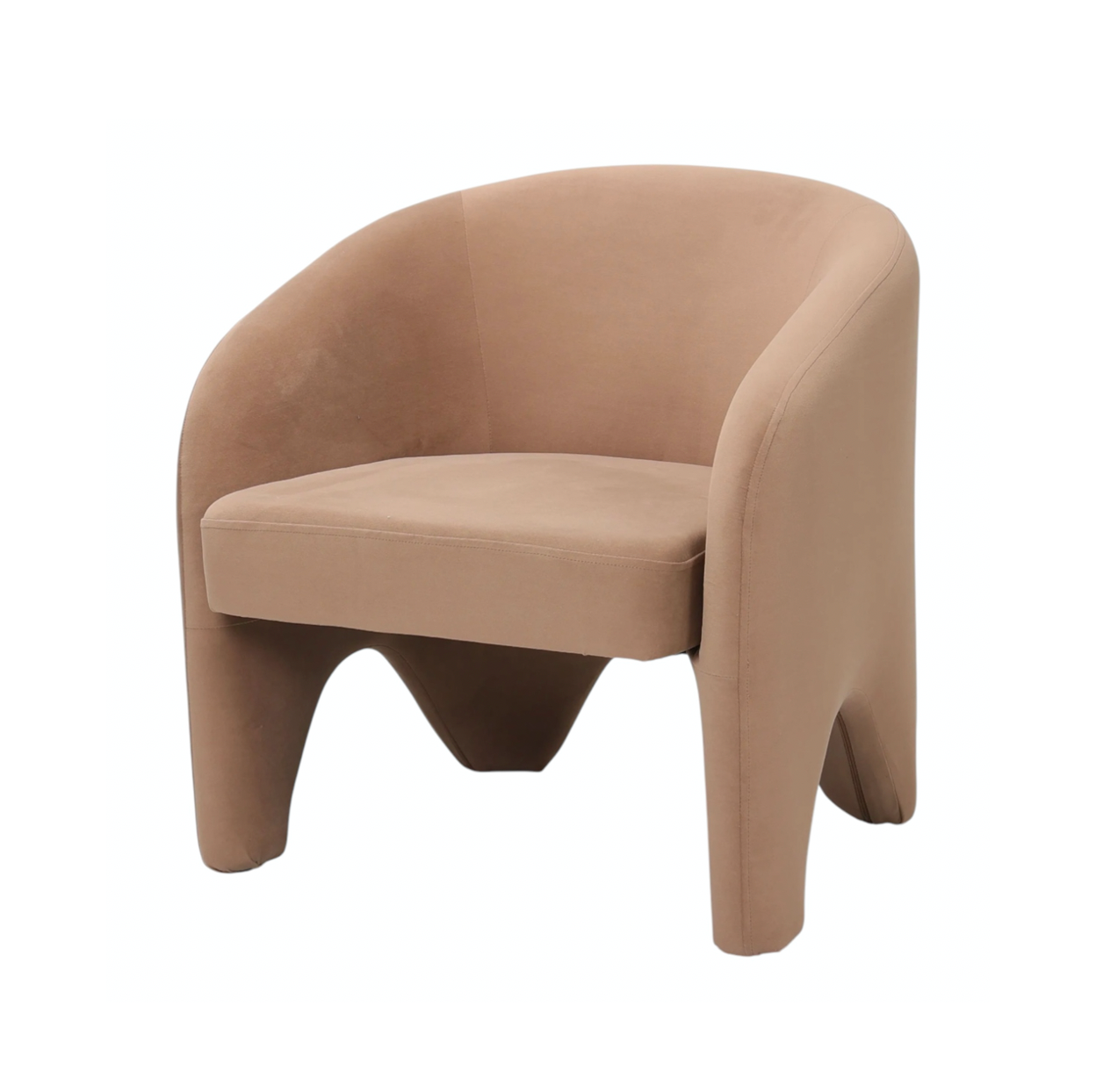 Interior Ave - Nova Sculptural Accent Chair – Velvet Chocolate - TRENDZ