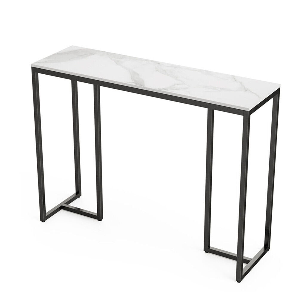 Interior Ave - Stone Marble Console - Marble & Black - TRENDZ