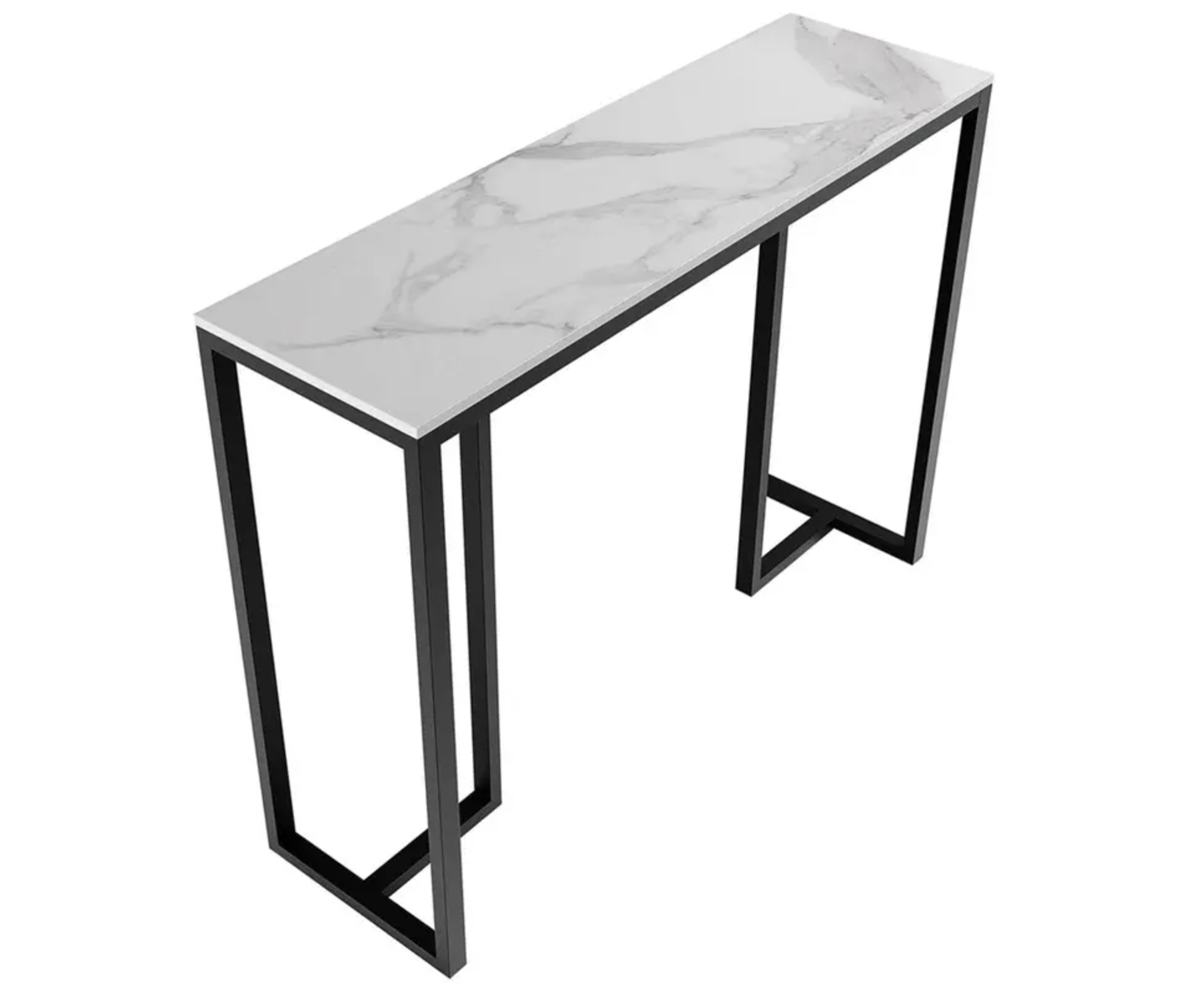 Interior Ave - Stone Marble Console - Marble & Black - TRENDZ
