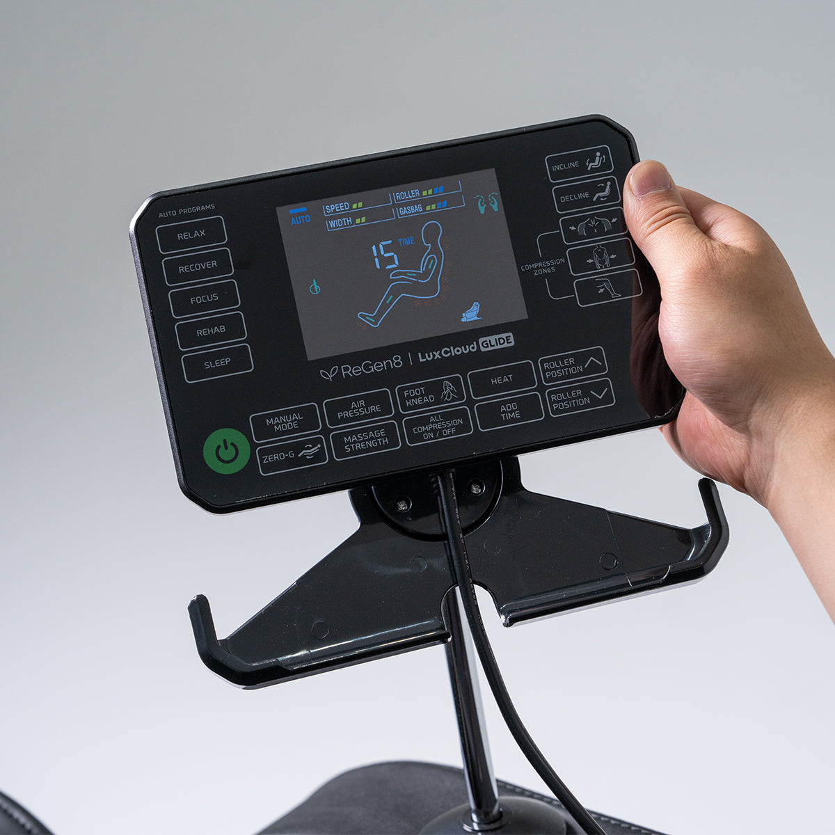 Regen8 LuxCloud Glide - Zero Gravity Heated Massage Chair with Full Size SL Track - TRENDZ