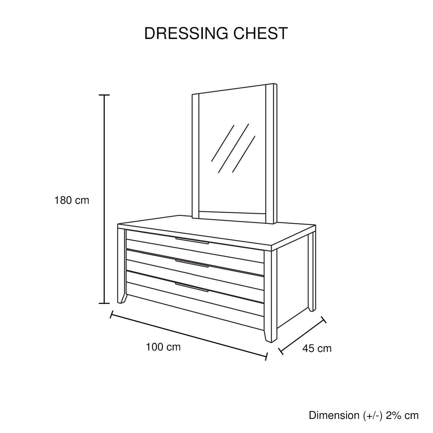 4 Pieces Bedroom Suite Natural Wood Like MDF Structure Double Size Oak Colour Bed, Bedside Table & Dresser - TRENDZ