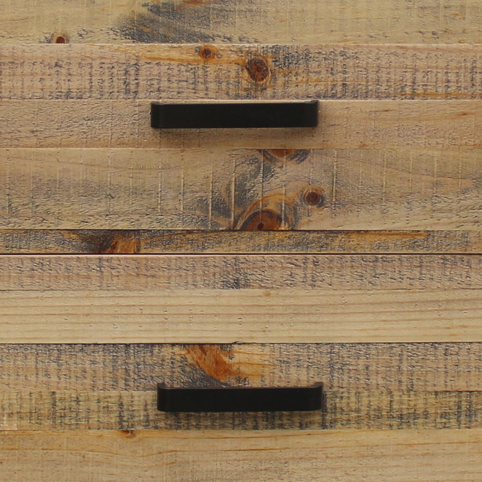 Bedside Table 2 drawers Night Stand Solid Wood Storage Light Brown Colour - TRENDZ