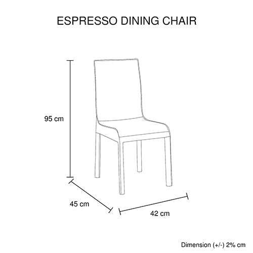 2x Steel Frame Black Leatherette Medium High Backrest Dining Chairs with Wooden legs - TRENDZ
