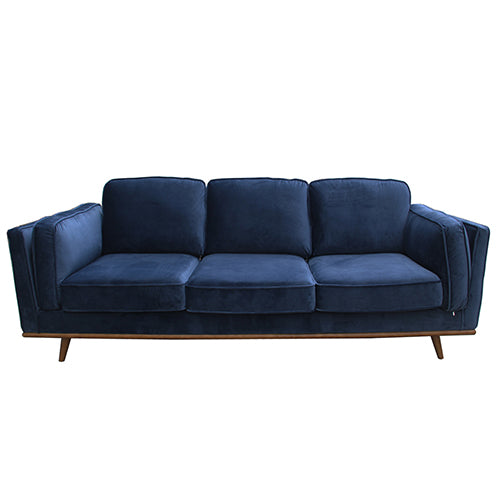 3+2 Seater Sofa BlueFabric Lounge Set for Living Room Couch with Wooden Frame - TRENDZ