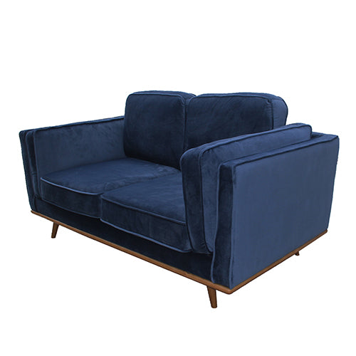3+2 Seater Sofa BlueFabric Lounge Set for Living Room Couch with Wooden Frame - TRENDZ