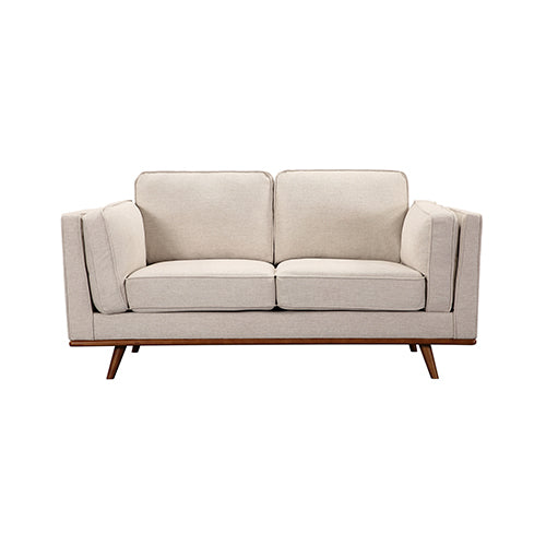 3+2+1 Seater Sofa Beige Fabric Lounge Set for Living Room Couch with Wooden Frame - TRENDZ