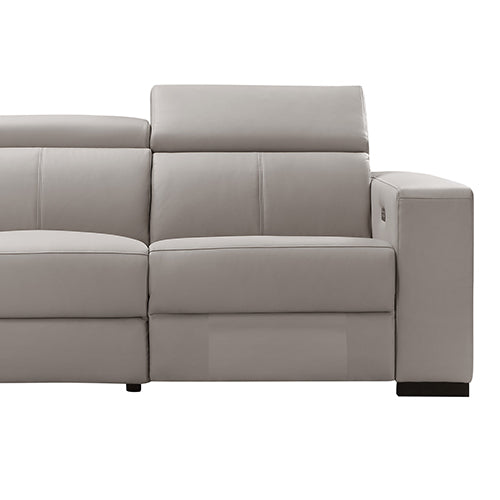 Washington Genuine Leather 6 Seater Corner Sofa with Recliners - TRENDZ