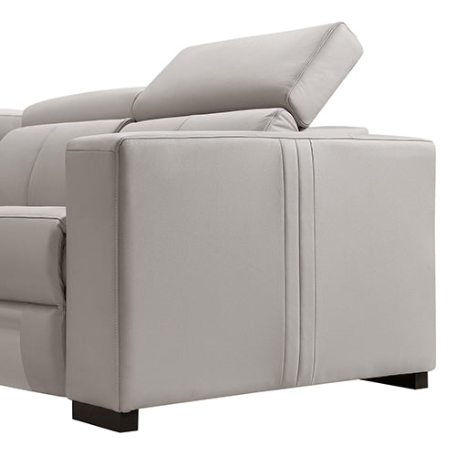 Washington Genuine Leather 6 Seater Corner Sofa with Recliners - TRENDZ