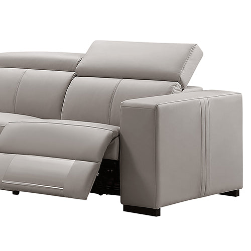 Washington Genuine Leather 6 Seater Corner Sofa with Recliners - TRENDZ