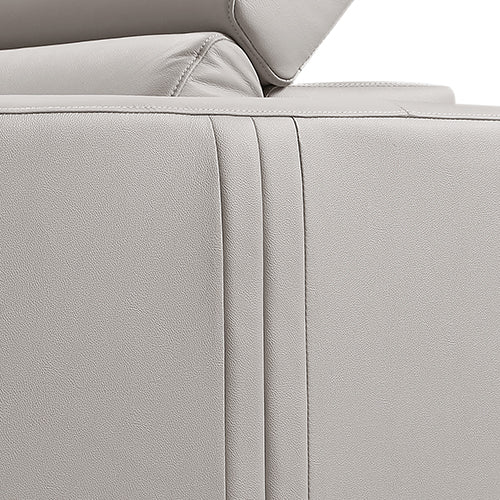 Washington Genuine Leather 6 Seater Corner Sofa with Recliners - TRENDZ