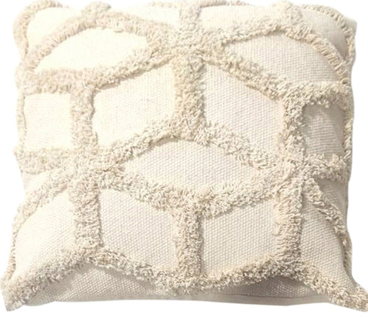 White woven cushion cover 45x45cm - TRENDZ