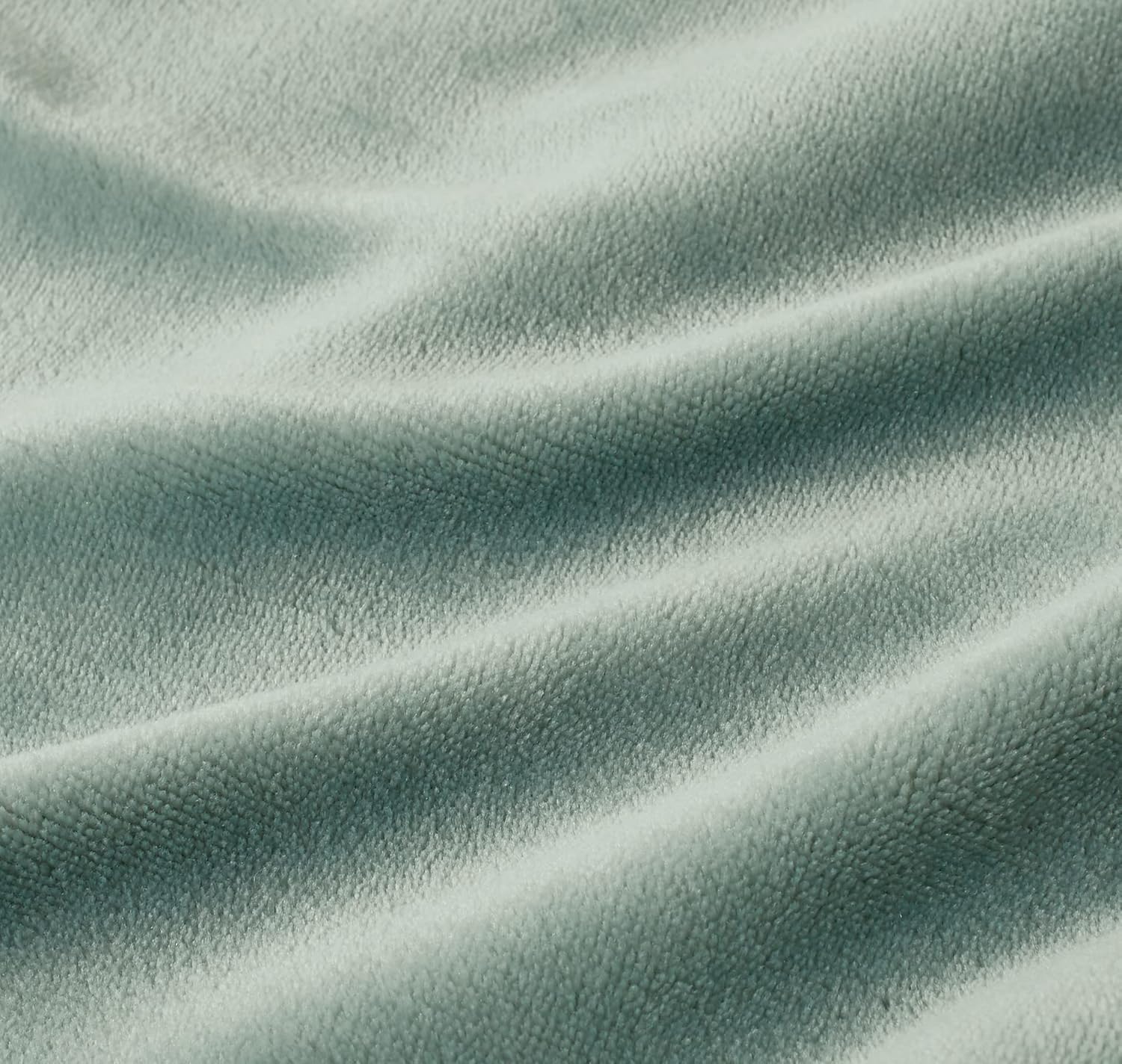 Teddy Sherpa Twin-Pack European Pillowcases - Soft Reversible Velvet & Sherpa Cushion Covers - Machine Washable with Zipper Closure - 65x65cm - Sage Green - TRENDZ