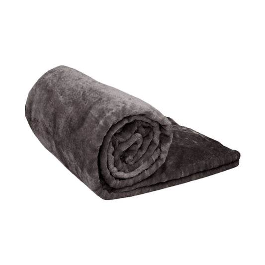 Ardor Lucia Luxury Push Throw Charcoal - TRENDZ
